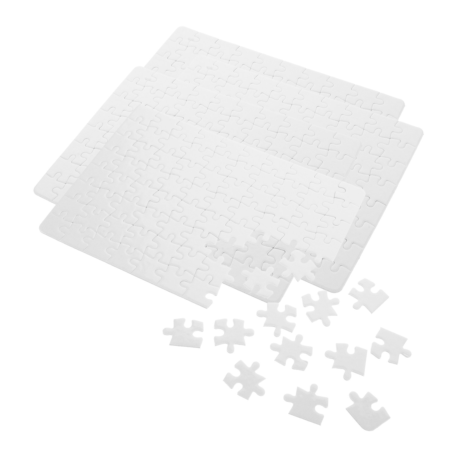 4枚入り、無地のパズル用昇華転写ホワイトボード。DIYクラフ - Puzzle Blank White のレビューと価格